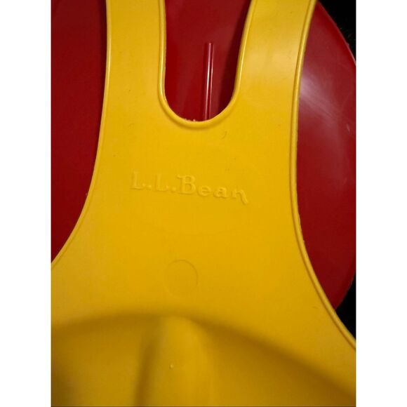 LL Bean Slope Slider Snow Saucer Sled Spoon Set of 2 winter fun - Picture 3 of 5